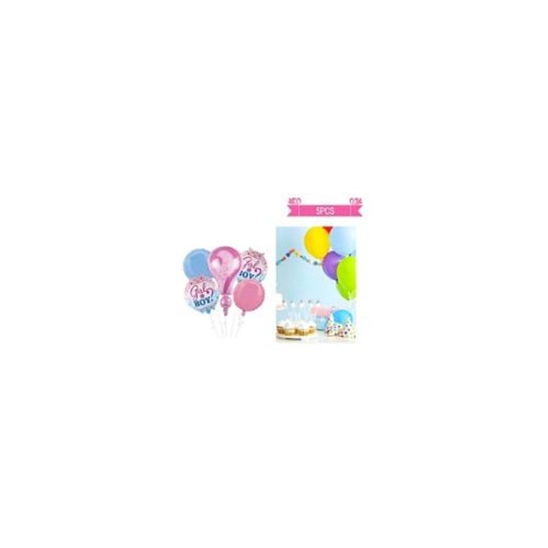 GENERICO - Set De Globos De Látex 5pcs Baby Shower