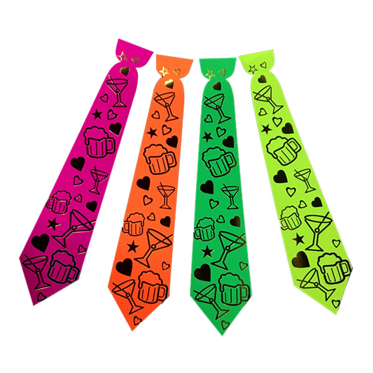 GENERICO - CORBATA CARTON FLUOR COPETE X6 UNI