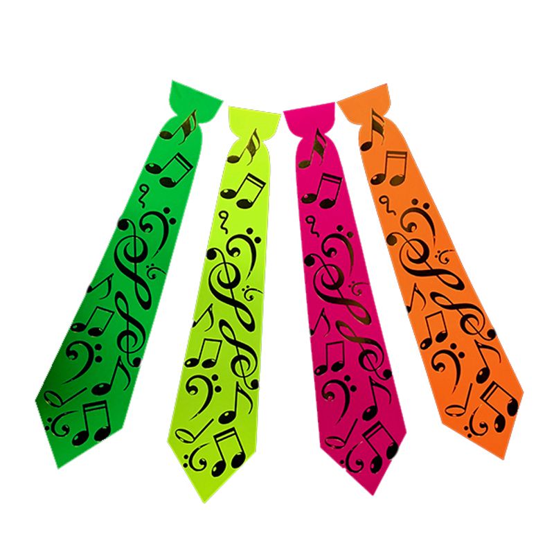 GENERICO - CORBATA CARTON FLUOR MUSICA X6 UNI