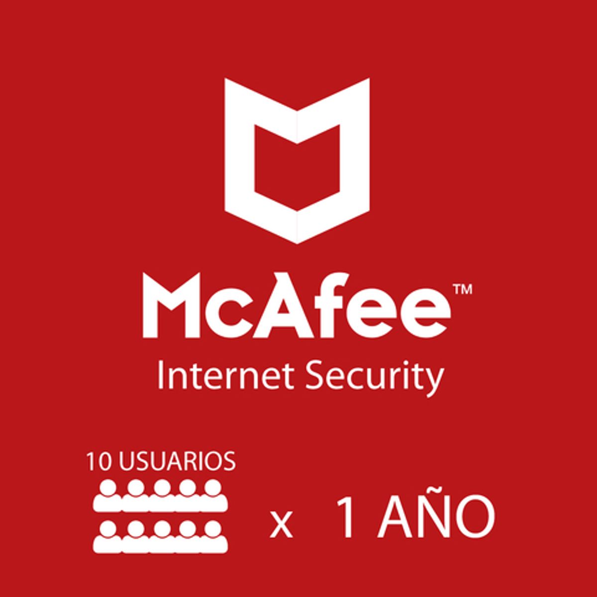 MCAFEE - McAfee Internet Security 2024 10 Equipos 1 Año