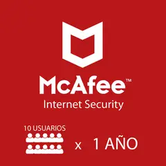 MCAFEE - Internet Security 2024 10 Equipos 1 Año