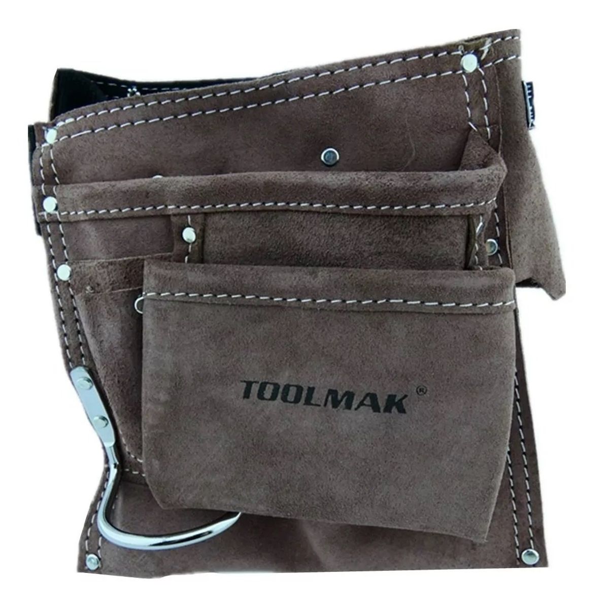 GENERICO - Coleto Carpintero Doble Porta Herramienta Toolmak Muy Firme