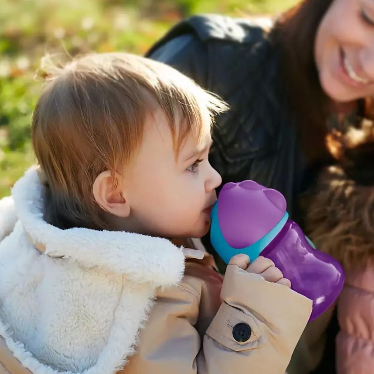 AVENT - Vaso con Bombilla Philips Avent 200ml Morado 9m+ SCF79602