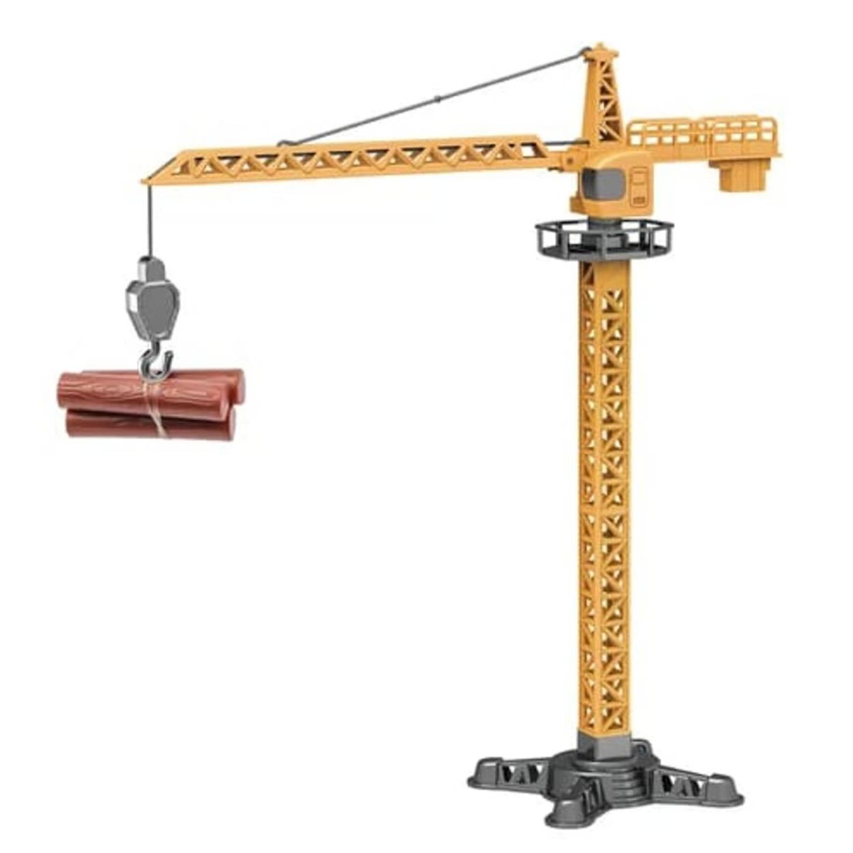 GENERICO - Juguete Grua Torre Elevadora 40x40x17cm Amarillo Infantil