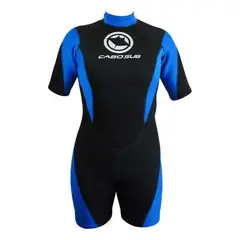 CABOSUB - Traje de Surf Corto niños - Azul - 2 a 4 años