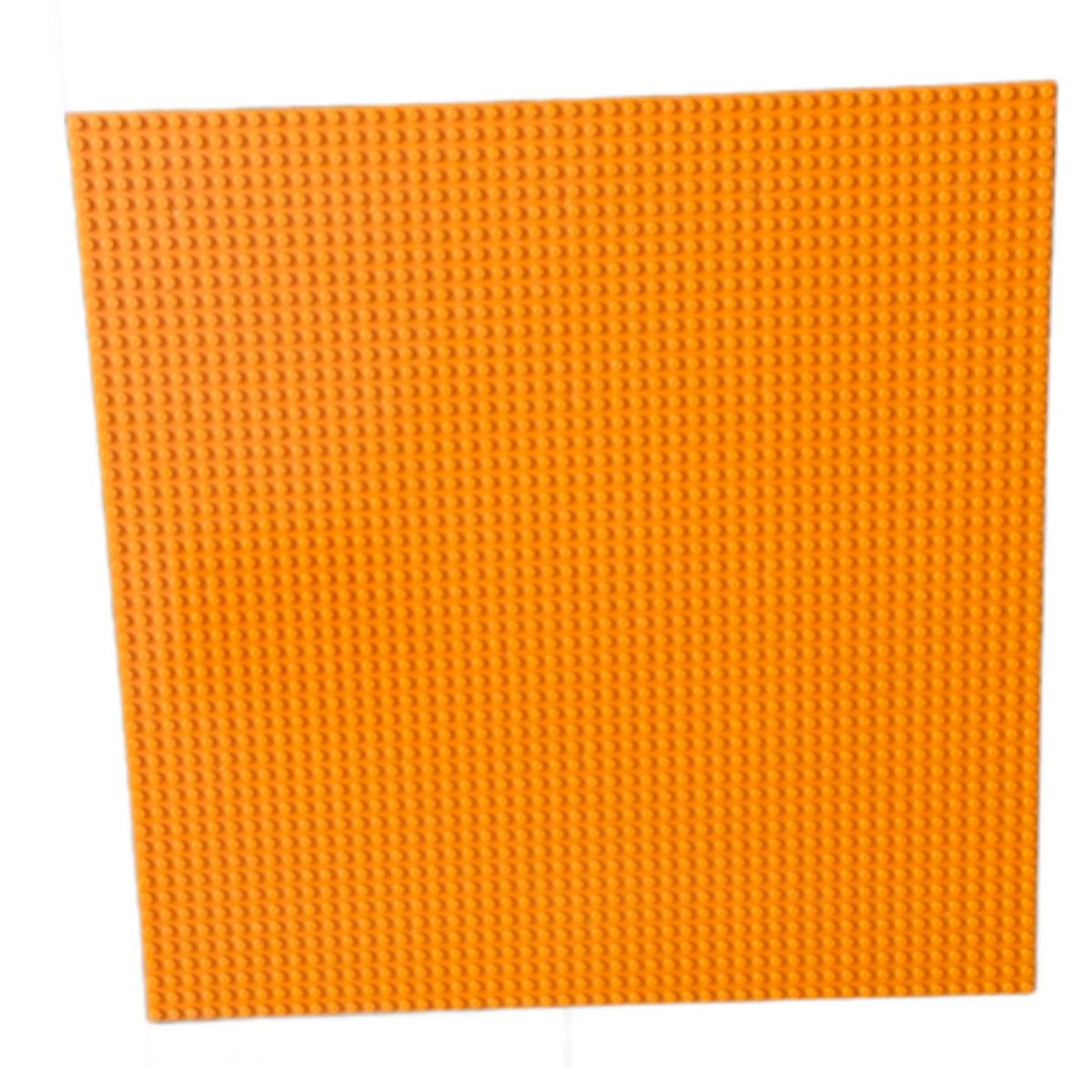 GENERICO - Placa Base Compatible Con Bloques 40 Cm 50x50 Puntos Naranja