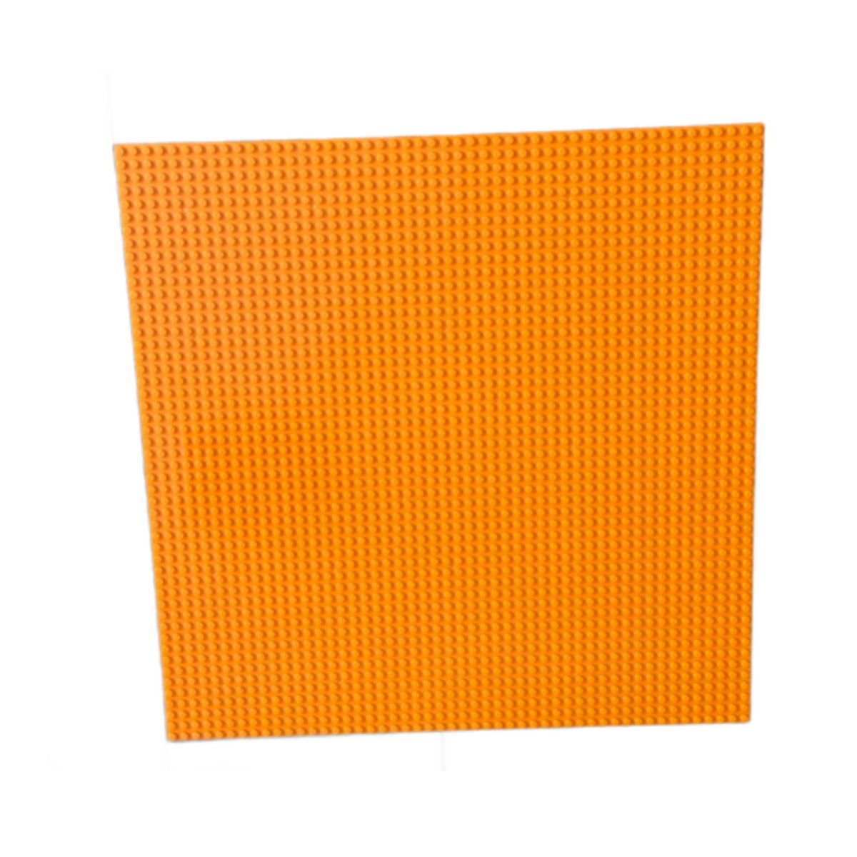 GENERICO - Placa Base Compatible Con Bloques 40 Cm 50x50 Puntos Naranja