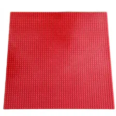 GENERICO - Placa Base Compatible Con Lego 40 Cm 50x50 Puntos Rojo +Rega