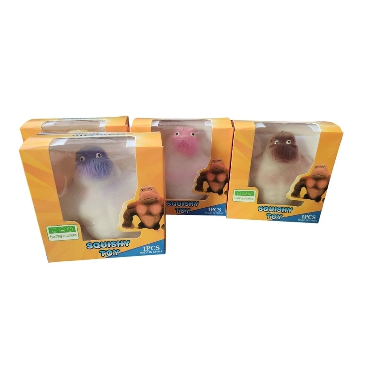 MOCO DE GORILA - GORILA DE RELAJACION, SQUISHY 10 CM