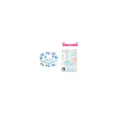 GENERICO - Set Globos De Látex Guirnalda Estrella Color Azul 25pcs