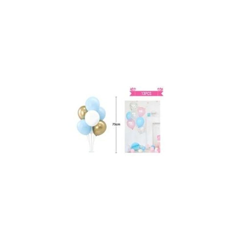 GENERICO - Set Globos De Latex Con Base Baby Shower De 13pcs