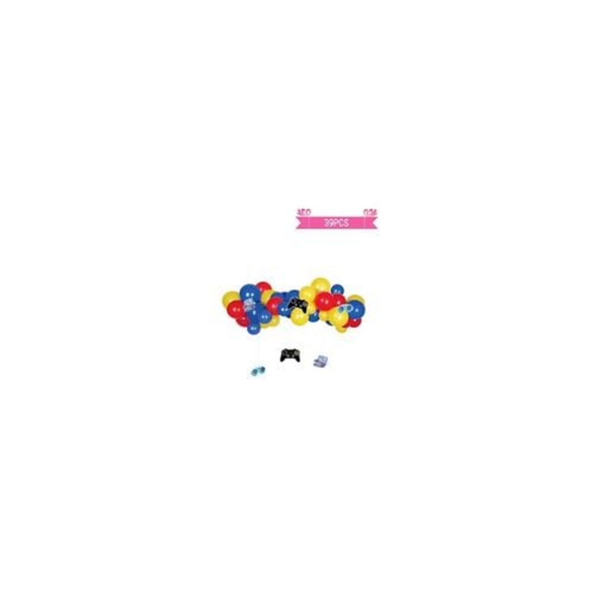 GENERICO - Arco De Globos Látex Con Colgantes De Juego 39pcs