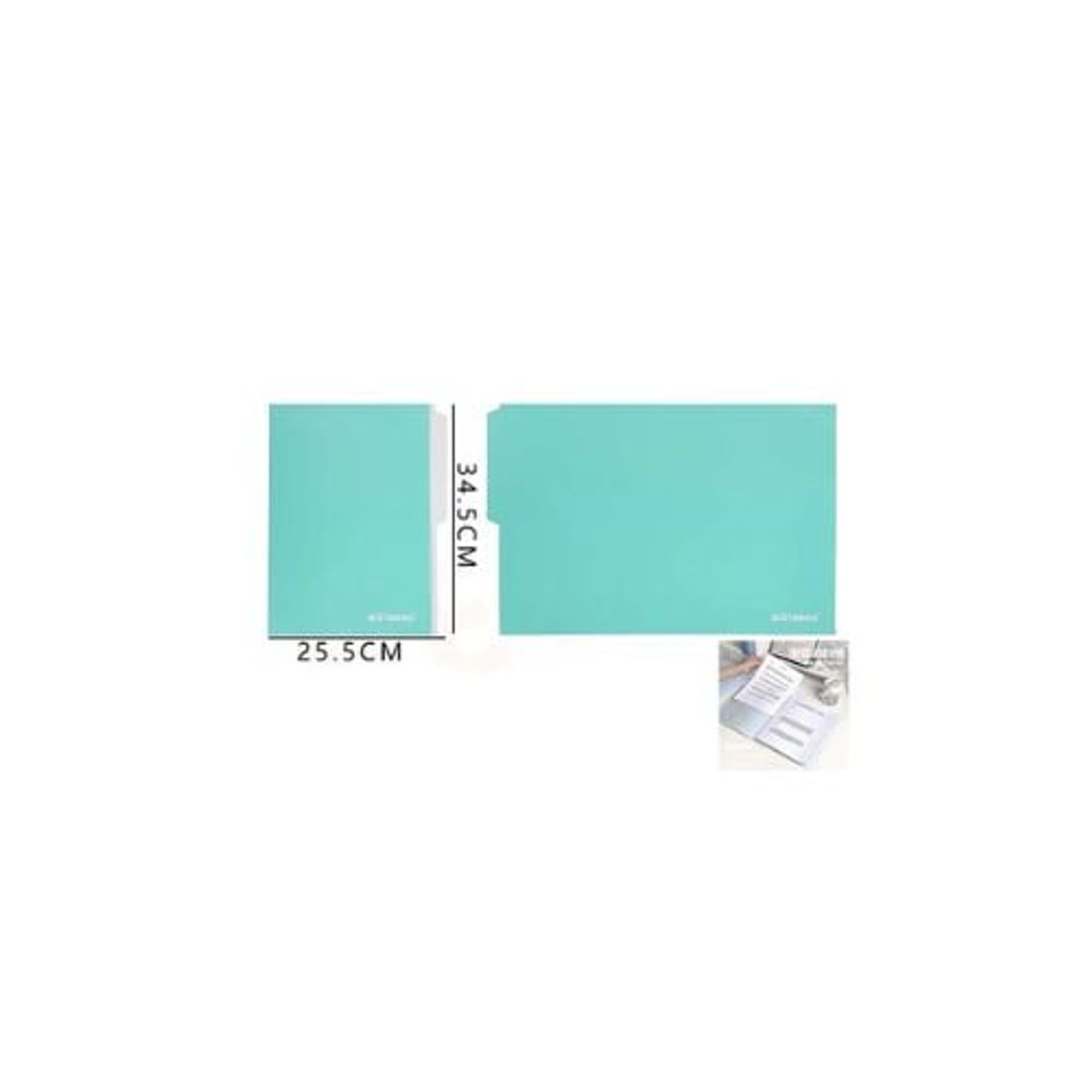 GENERICO - Carpeta Turquesa 25 5x34 5 Cm