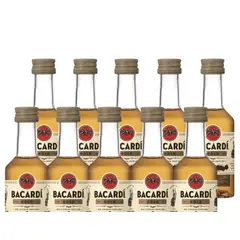 BACARDI - 10 Miniaturas Ron Bacardí Gold 50ml