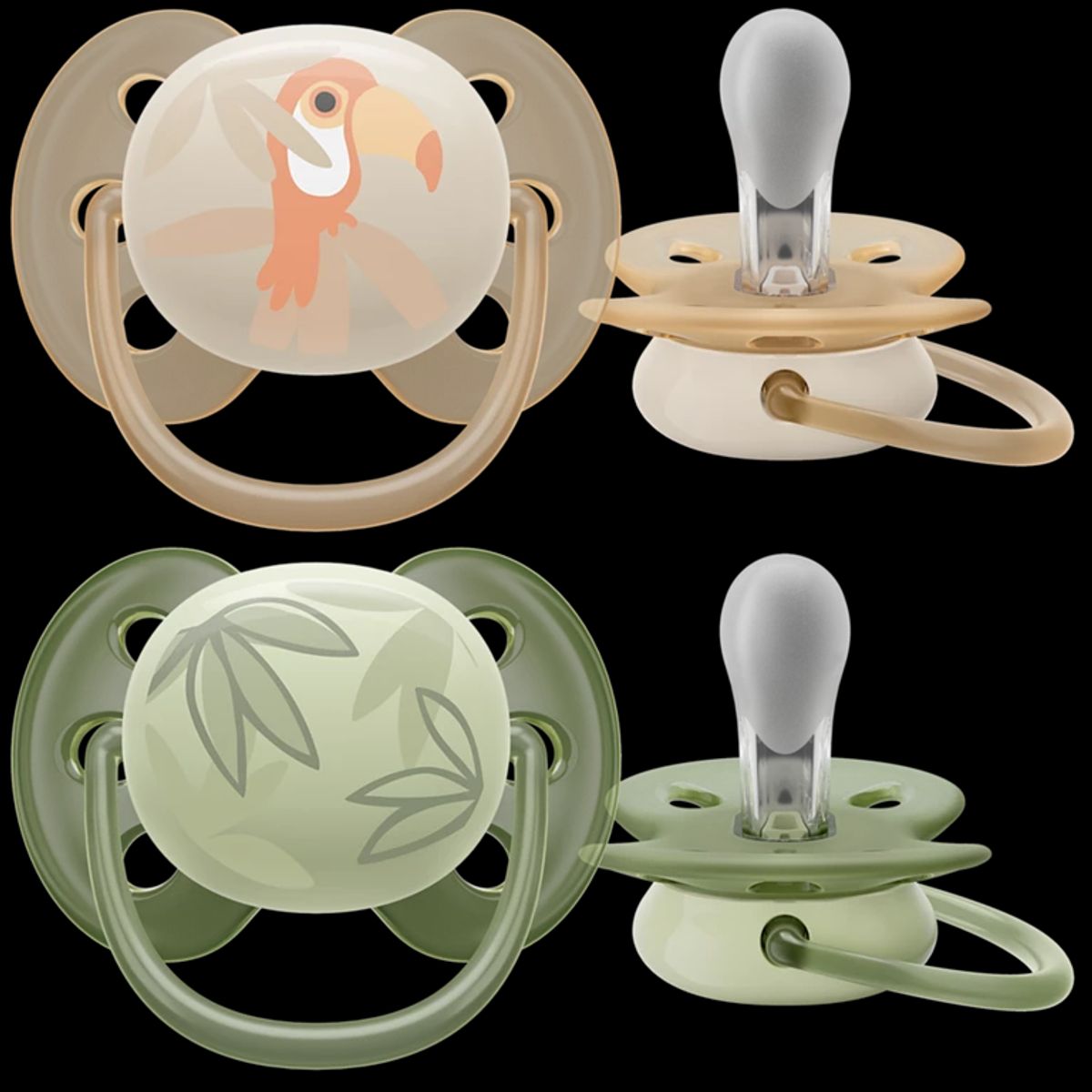 AVENT - Set 2 chupetes Avent Ultra Soft 0-6m Scf091/07