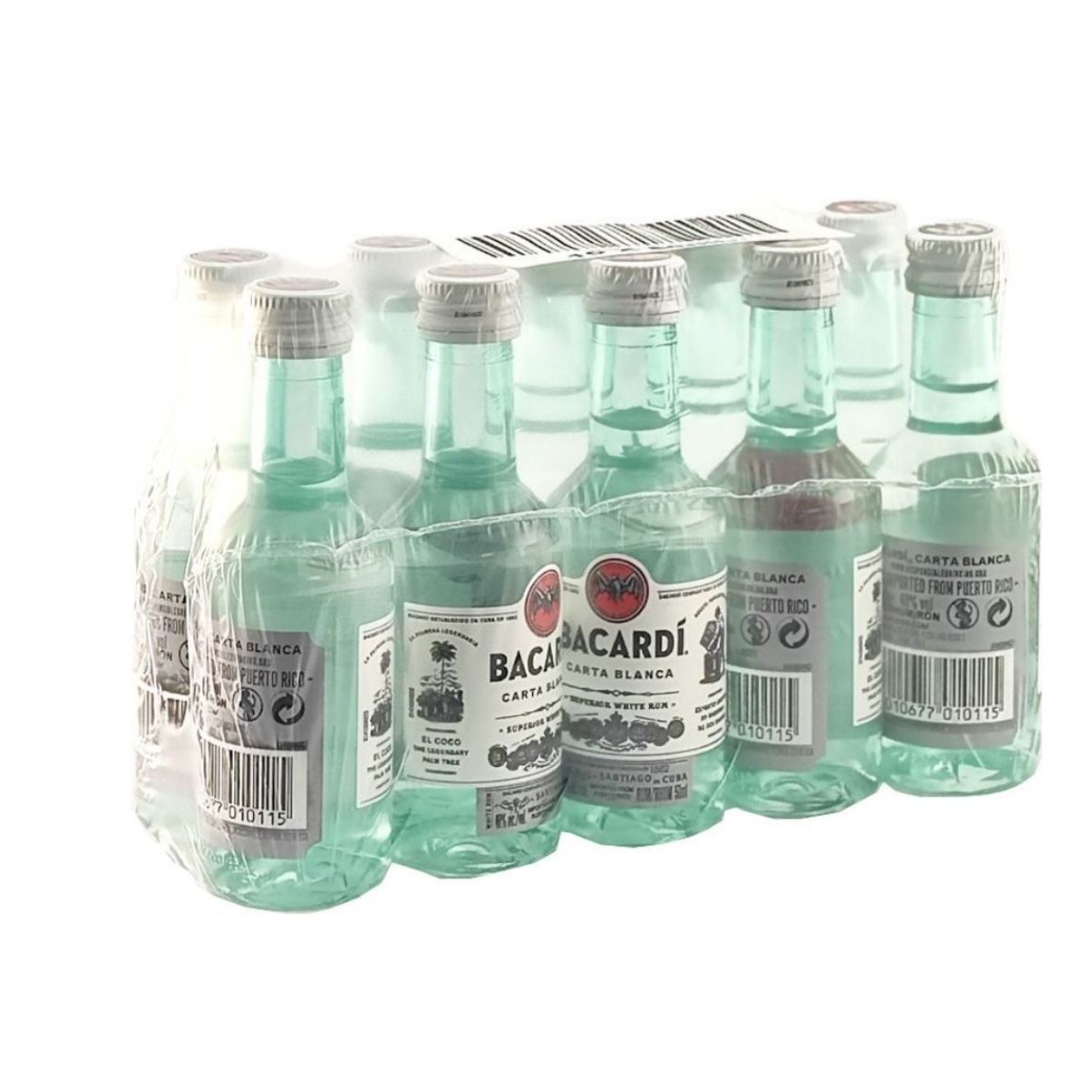 BACARDI - 10 Miniaturas Bacardi Superior Blanco 50ml