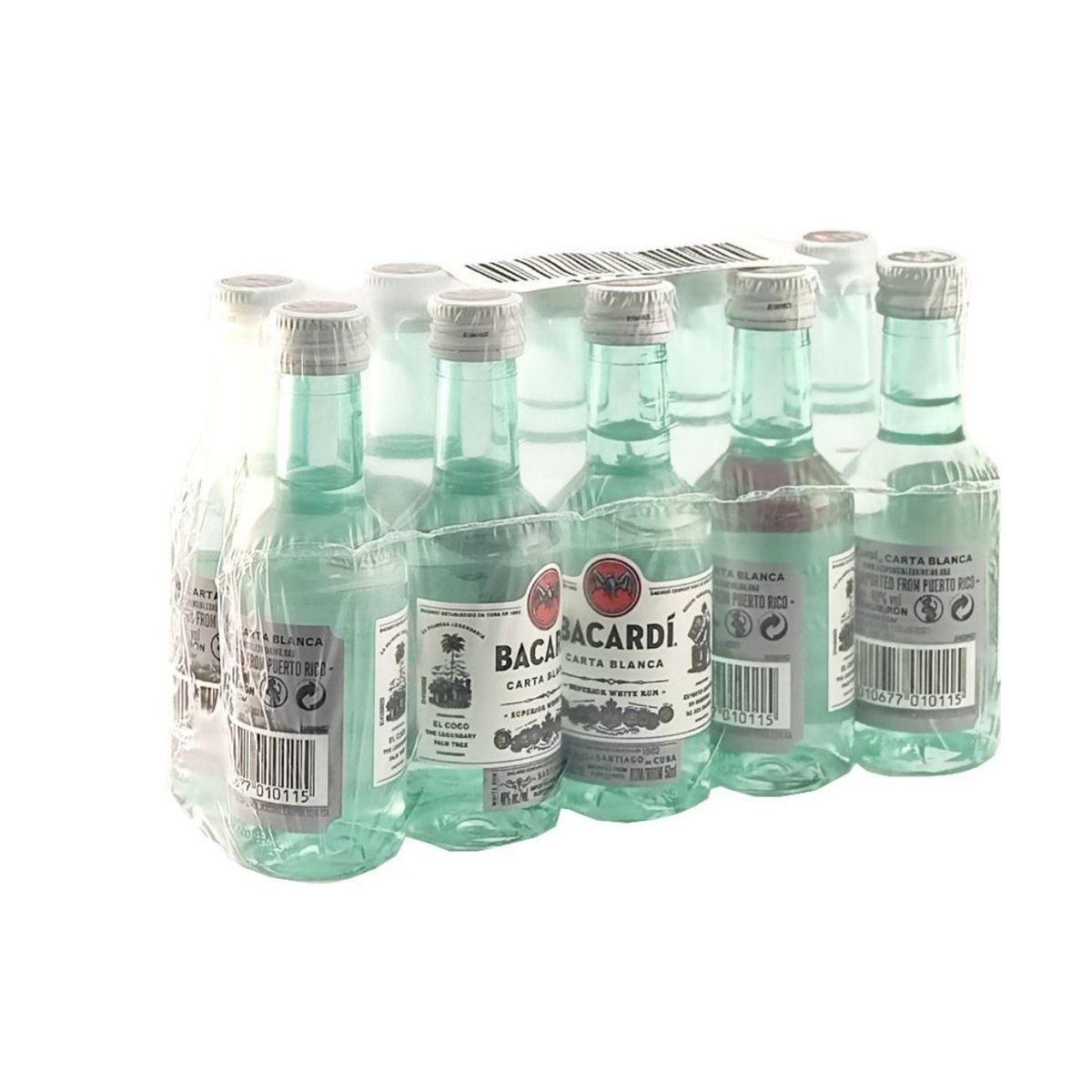 BACARDI - 10 Miniaturas Bacardi Superior Blanco 50ml