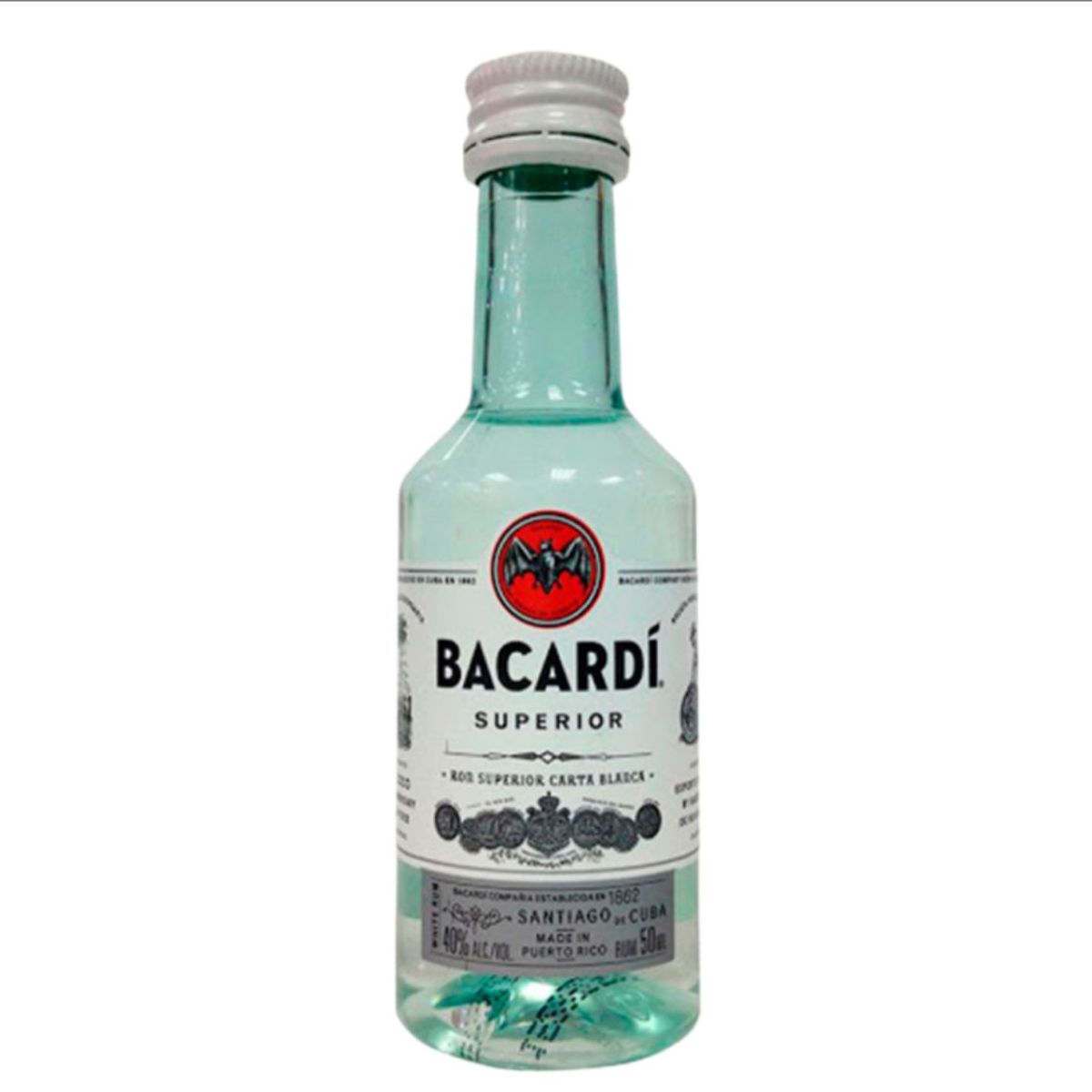 BACARDI - 10 Miniaturas Bacardi Superior Blanco 50ml