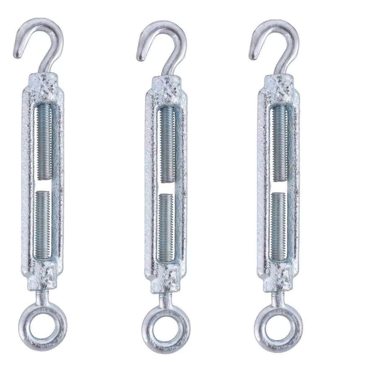 GENERICO - 3 Tensores Con Gancho / Ojo  De 5/8 (16 Mm).