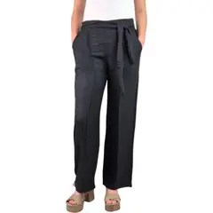 MPROPIA - Pantalon Palazzo Mujer Tipo Lino Casual Semi Formal Tiro Alto 890