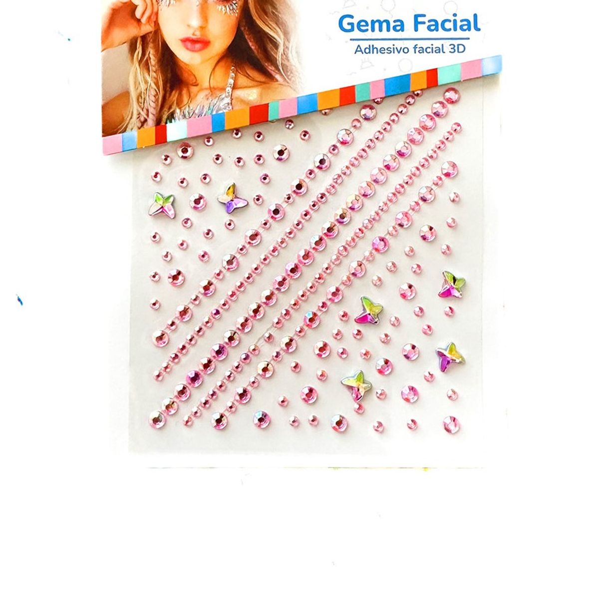 GENERICO - ADHESIVO DECO MARIPOSA NACARADO ROSADO X1 UNI