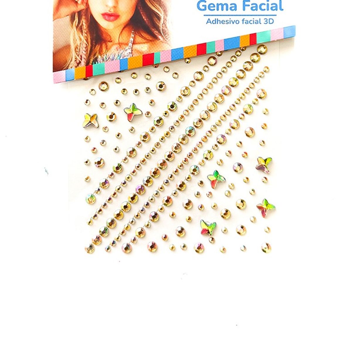 GENERICO - ADHESIVO DECO MARIPOSA NACARADO DORADO X1 UNI