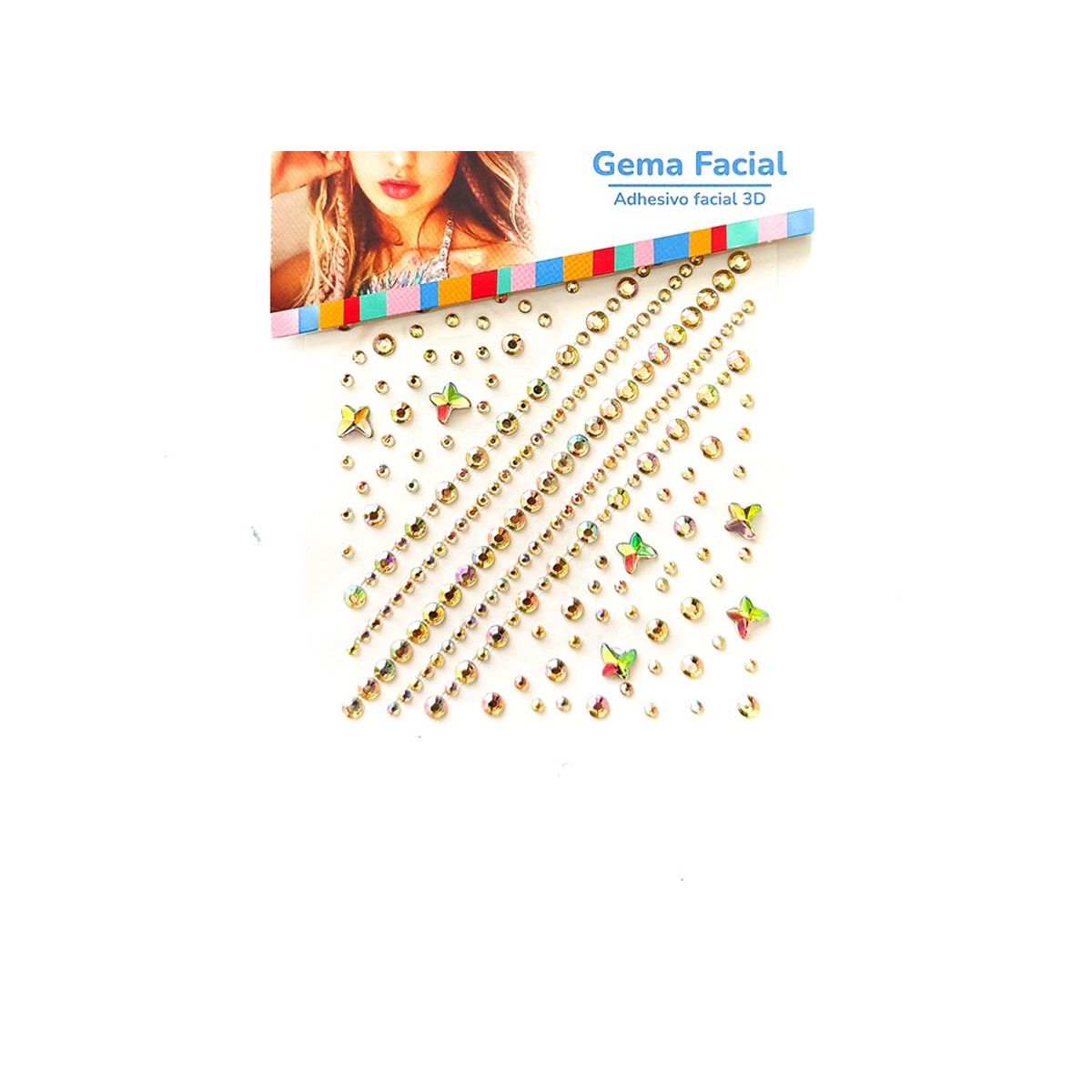 GENERICO - ADHESIVO DECO MARIPOSA NACARADO DORADO X1 UNI