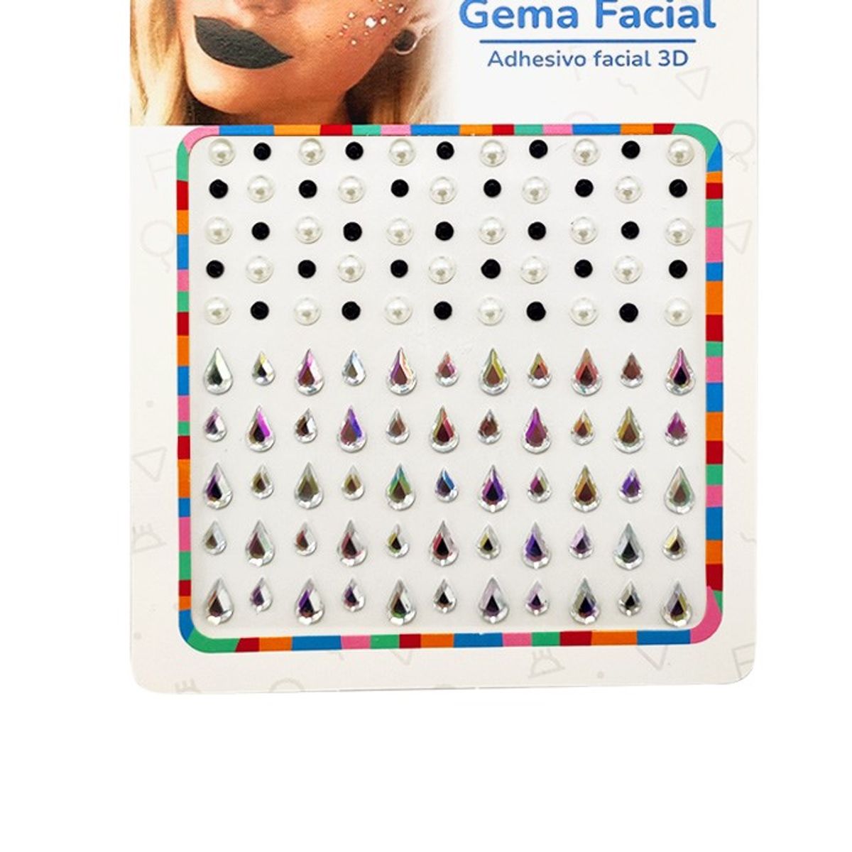 GENERICO - ADHESIVO DECO PERLAS BLACK GOTA X1 UNI