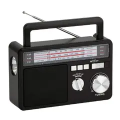 TECNOLAB - Radio AMFMSW Con Panel Solar USB Y Linterna LED - SC