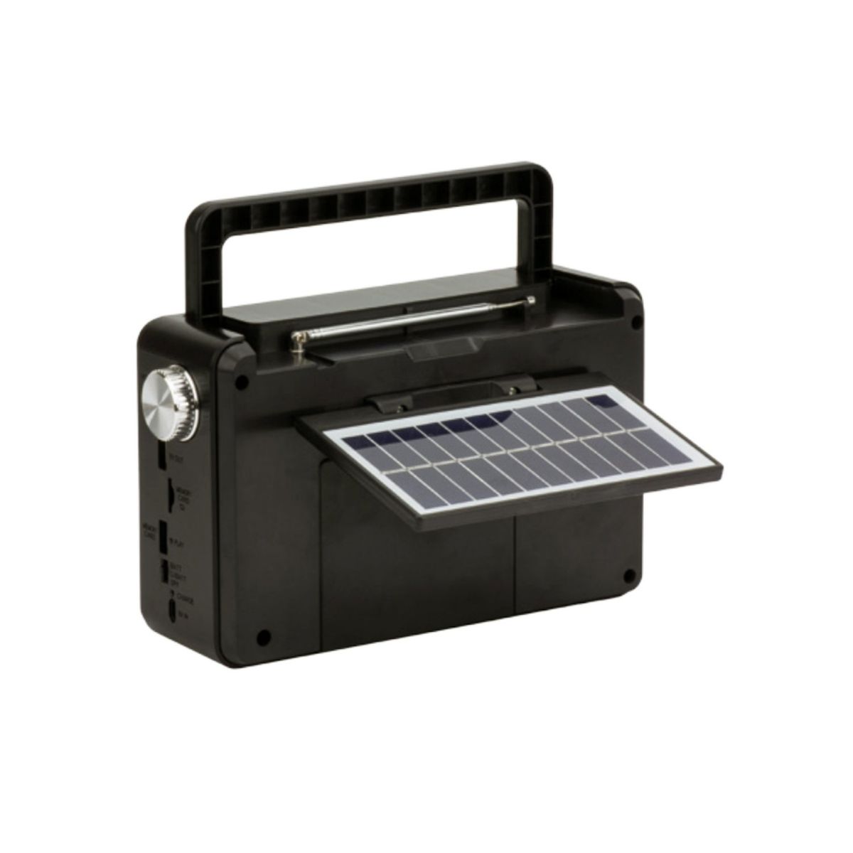 TECNOLAB - Radio AMFMSW Con Panel Solar USB Y Linterna LED - SC