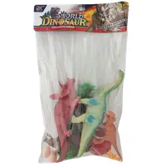 GENERICO - Mundo Dinosaurio Modelos Realistas Con Accesorios 17 Piezas