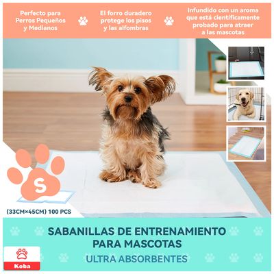 Imagen 2 del producto 300 Pañales Sabanillas Entrenamiento Perro Mascota 33x45cm
