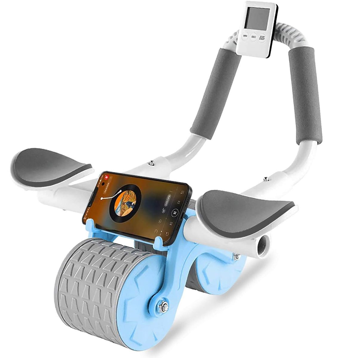 COREJOY - Rueda Ejercicios Abdominales con rebote automático-azul