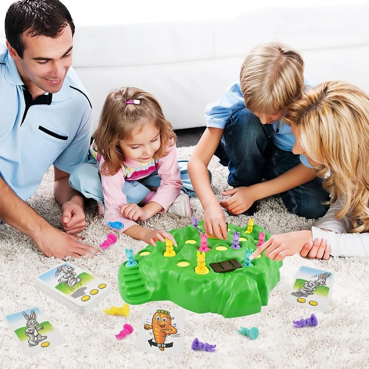 TATEE - Rabbit Trap Game Juego de Mesa Trampa para conejos Con mapa