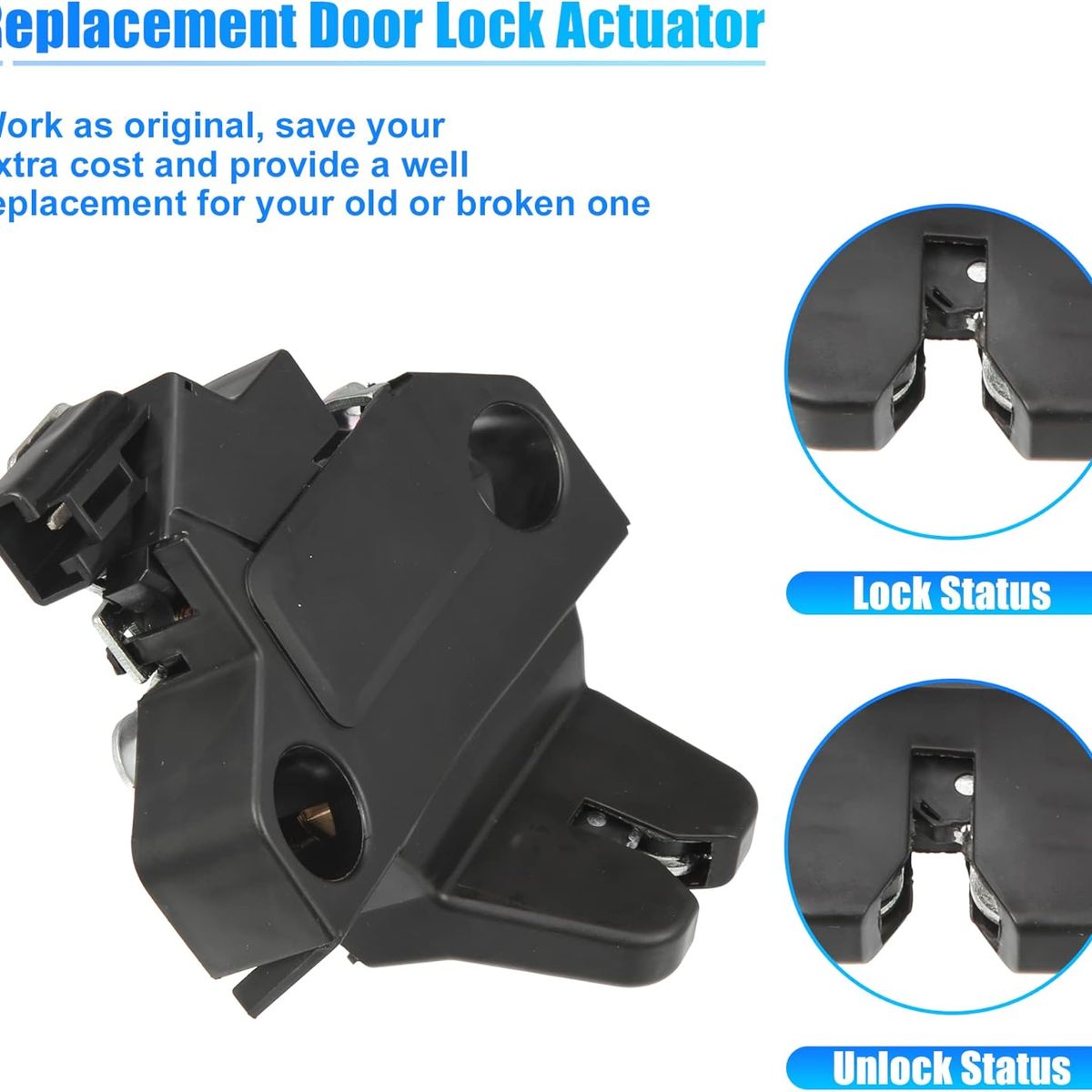 KUANGYE - Chapa Cerradura Maletero Para Toyota Corolla  Yaris 2006-13