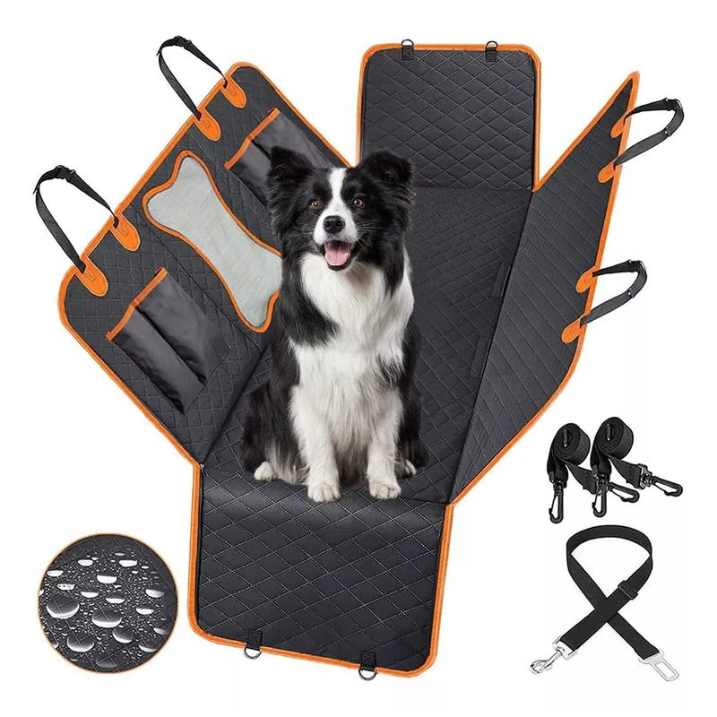 TATEE - Protector Asiento Funda De Auto Para Mascotas Perros Gatos
