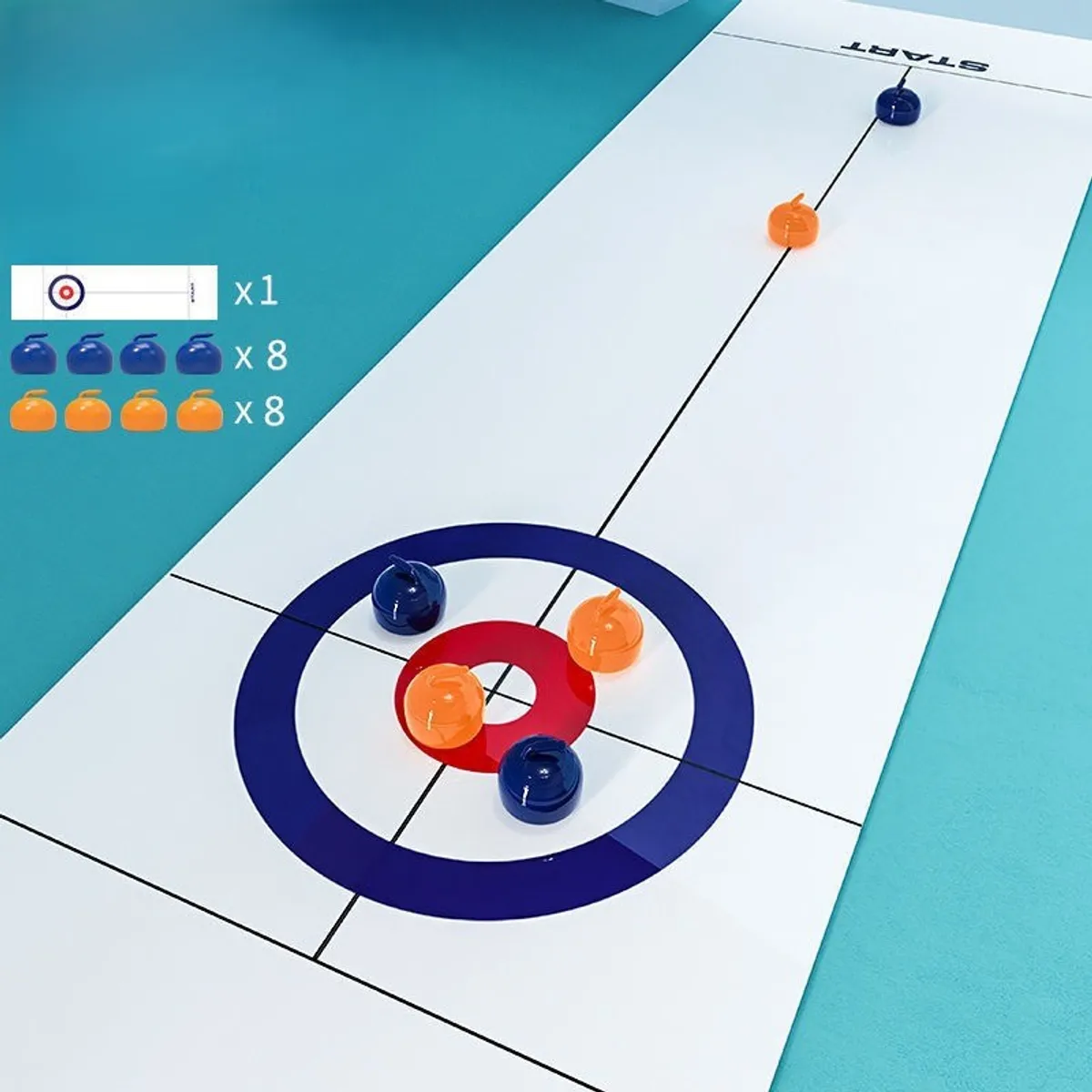 TATEE - Juguetes de mini curling juegos de mesa