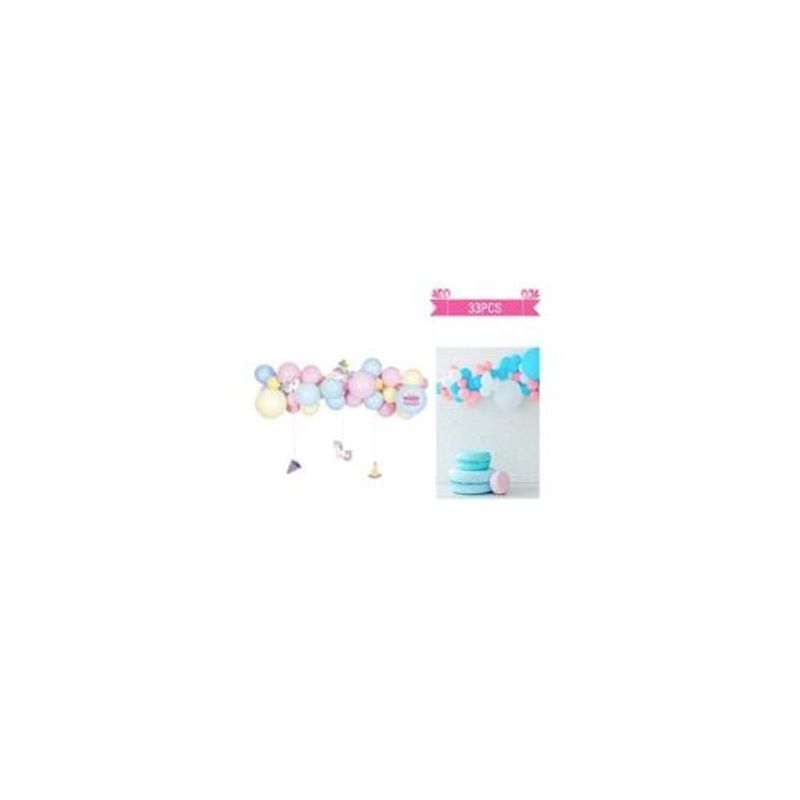 GENERICO - Set Globos De Látex Con Pegatinas Unicornio 32pcs