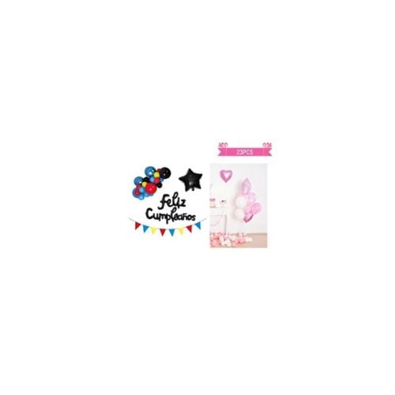 GENERICO - Set Globos De Látex Guirnalda Con Estrella De 23pcs