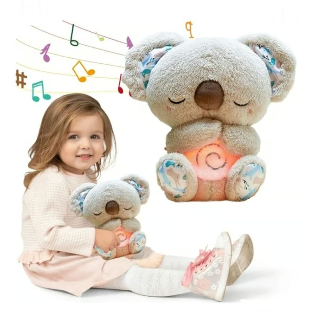 TATEE - Koalas Hora De Dormir muñeca Con Sonido Y Luz juguetes