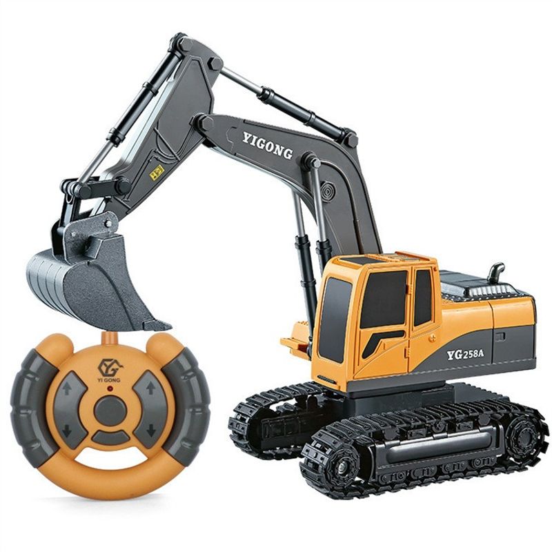 TATEE - juguetes excavador coche de control remoto amarillo