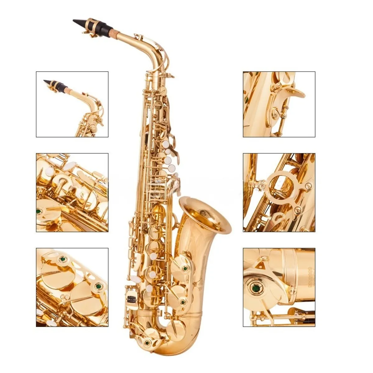 TATEE - Saxofón Alto mi bemol AISIWEIER Con accesorios