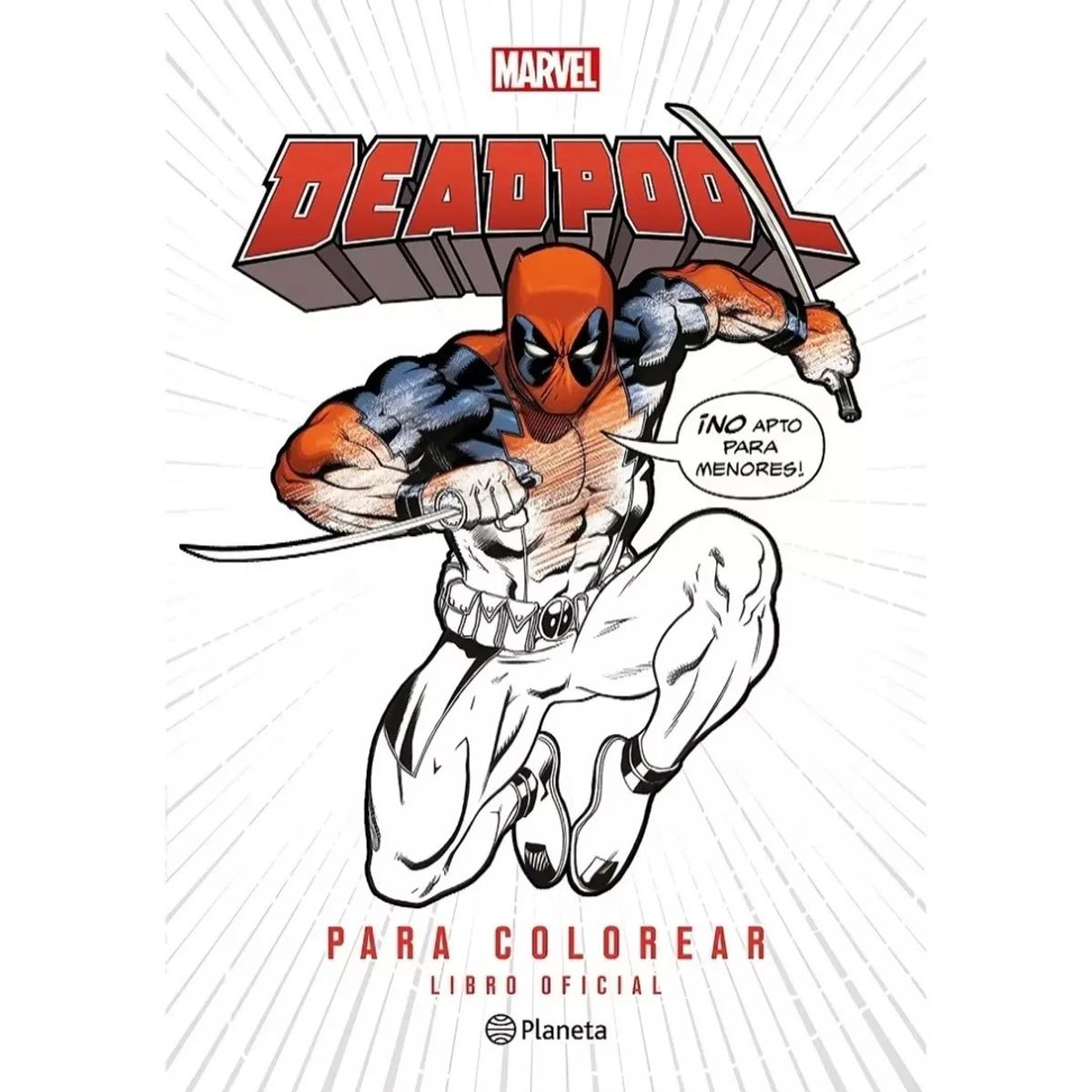 PLANETA CHILE - Libro Deadpool Para Colorear - Marvel