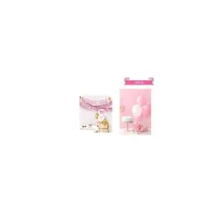 GENERICO - Set De Globos Con Base y Guirnalda Baby Shower Rosado 15pcs