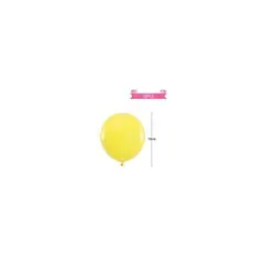 GENERICO - Globos De Látex De Color Amarillo Mate 15cm 20pcs