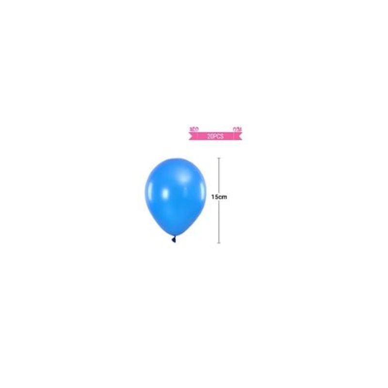 GENERICO - Globos De Látex De Color Perlado Azul Oscuro 15cm 20pcs