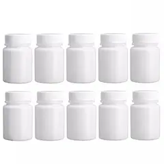 KUANGYE - Botellas Plásticas 40ml Con Tapa 100 Unidades