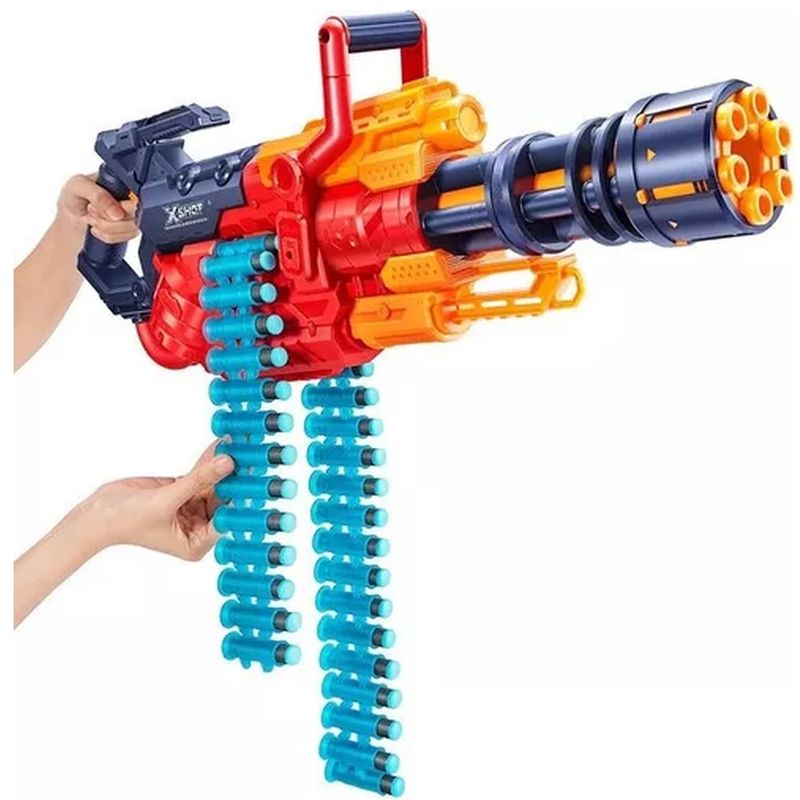ANSALDO - Super Ametralladora Lanzador Crusher 48 Dardos X-shot Zuru