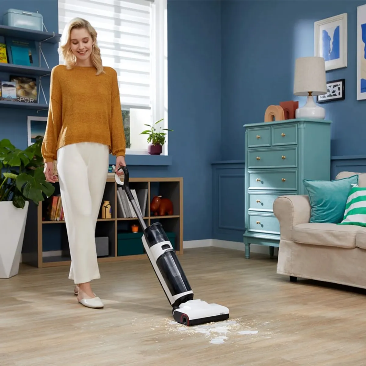 ROBOROCK - Roborock Dyad Air Aspirador húmedo y seco con succión 17000 Pa