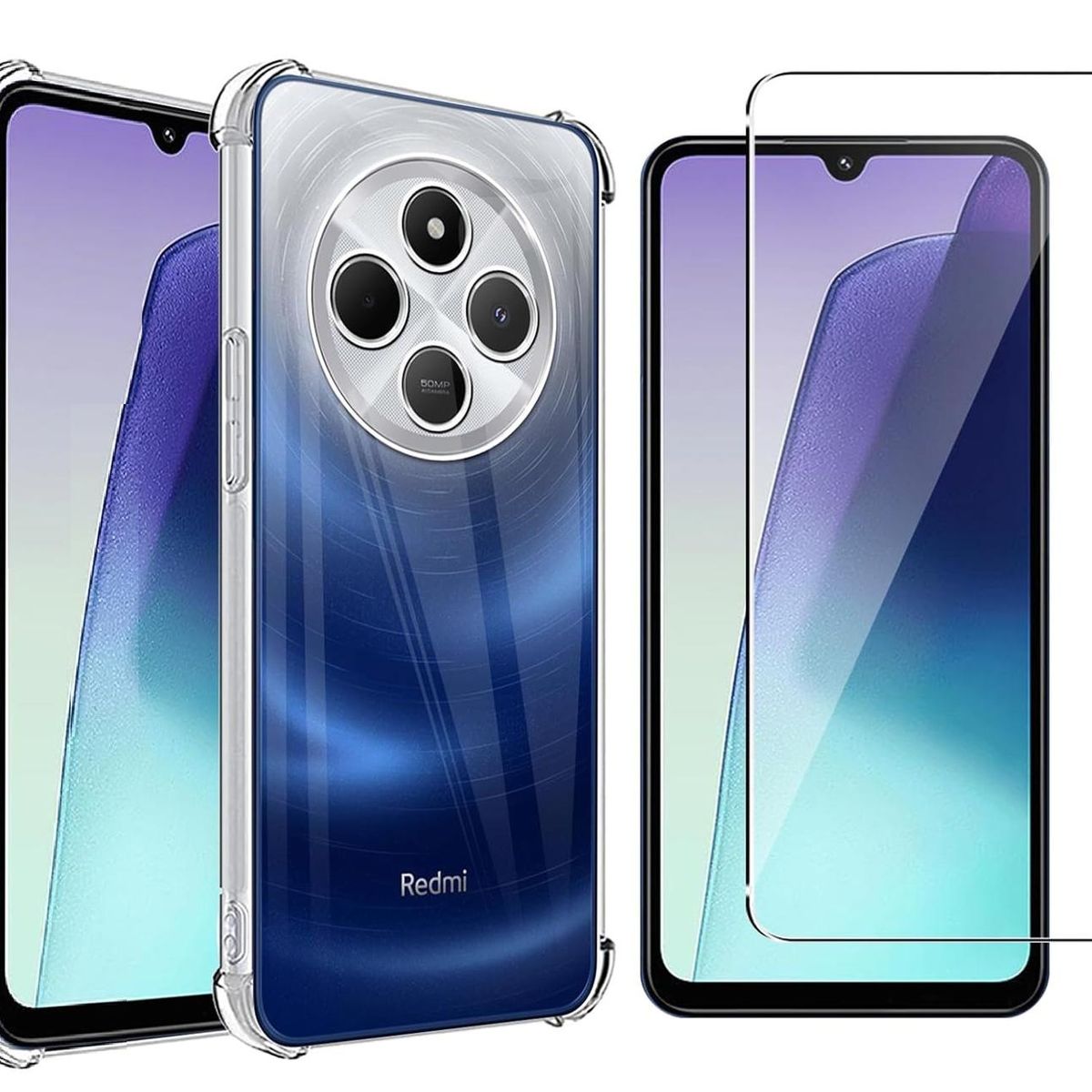 GENERICO - Carcasa Antishock para Xiaomi Redmi 14c + Lamina Completa